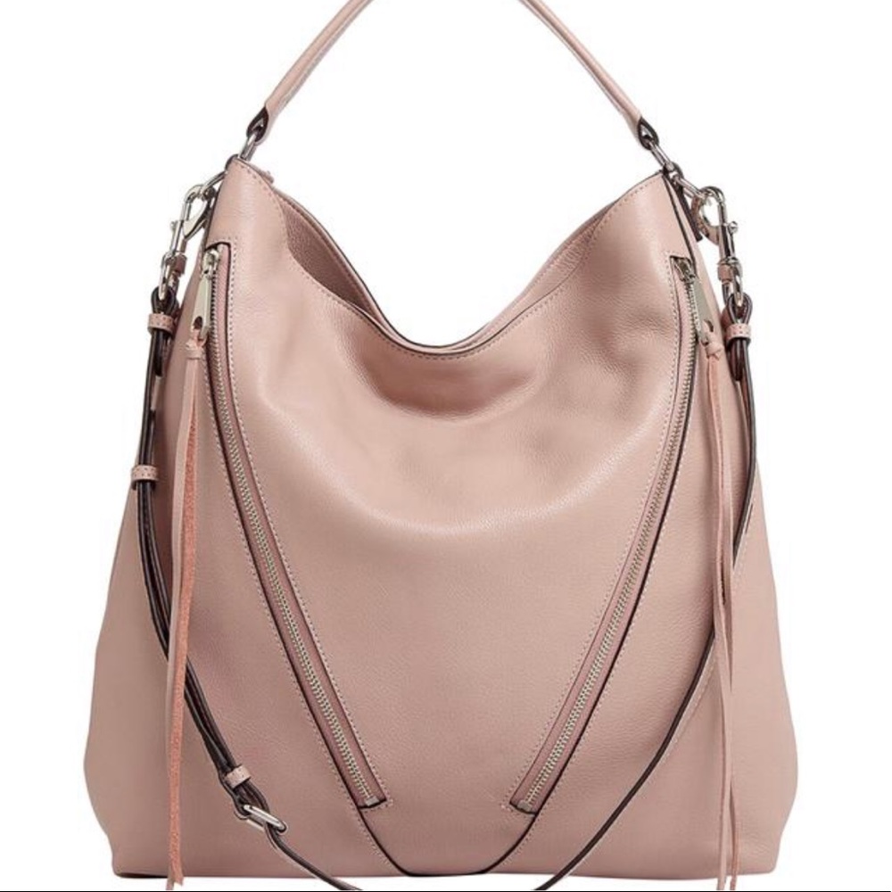 Rebecca Minkoff Moto Vintage Pink Leather Hobo Bag
